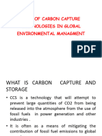 Role of Carbon Capture
