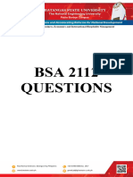Bsa 2112 Questions