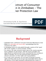The Spectrum of Consumer Protection in Zimbabwe Consumer Protection Act in Zimbabwe