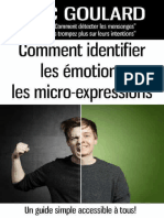 Comment Identifier Les Émotions Et Les Micro-Expressions (Eric Goulard (Goulard