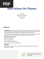 Data Science For Finance Class 1