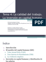 Mercado de Trabajo El Capital Humano