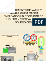 Procedimiento de Vacio Y Carga Liquida Rapida Empleando Un Recibidor de Liquido Y Tres Valvulas Solenoides