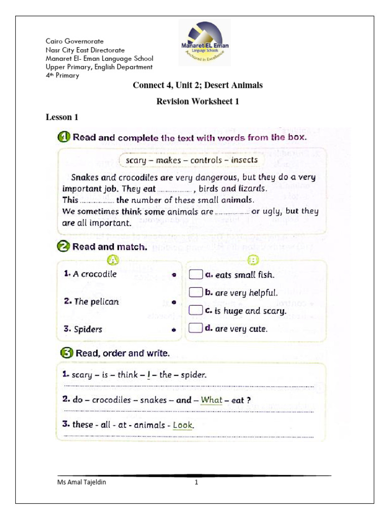 Connect 2 First Term
