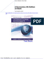 Full Download International Economics 4th Edition Feenstra Test Bank