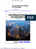Full Download International Economics 6th Edition James Gerber Test Bank