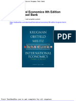 Full Download International Economics 9th Edition Krugman Test Bank