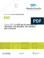 Curso 205 La ESI en La Escuela: Un Derecho. Un Desafío. Un Camino Por Recorrer