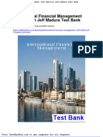 Full Download International Financial Management 12th Edition Jeff Madura Test Bank