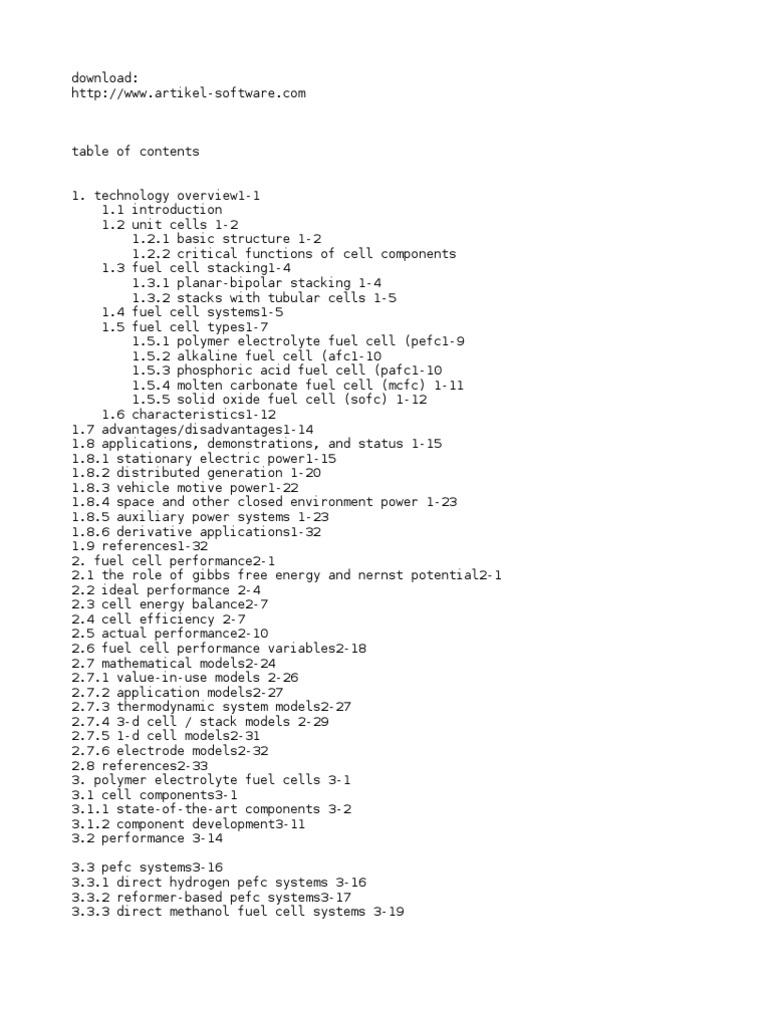 Fuel Cell Handbook PDF