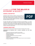 Charter For The Major in Economy & Society