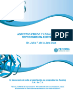 Aspectos Éticos y Legales en RA. Dr. Julio de La Jara