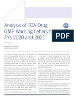 Analysis of FDA Drug GMP WLs For FYs 2020 2021 Barbara W. Unger Ad