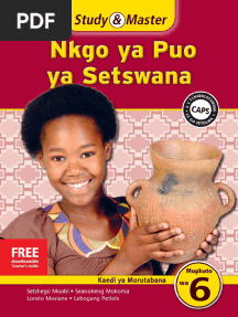 Study Master Nkgo Ya Puo Ya Setswana Kaedi Ya Morutabana Mophato Wa 6 9781316650868AR