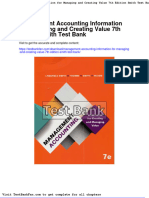 Full Download Management Accounting Information For Managing and Creating Value 7th Edition Smith Test Bank