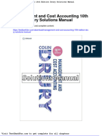 Full Download Management and Cost Accounting 10th Edition Drury Solutions Manual