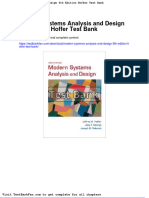 Full Download Modern Systems Analysis and Design 6th Edition Hoffer Test Bank