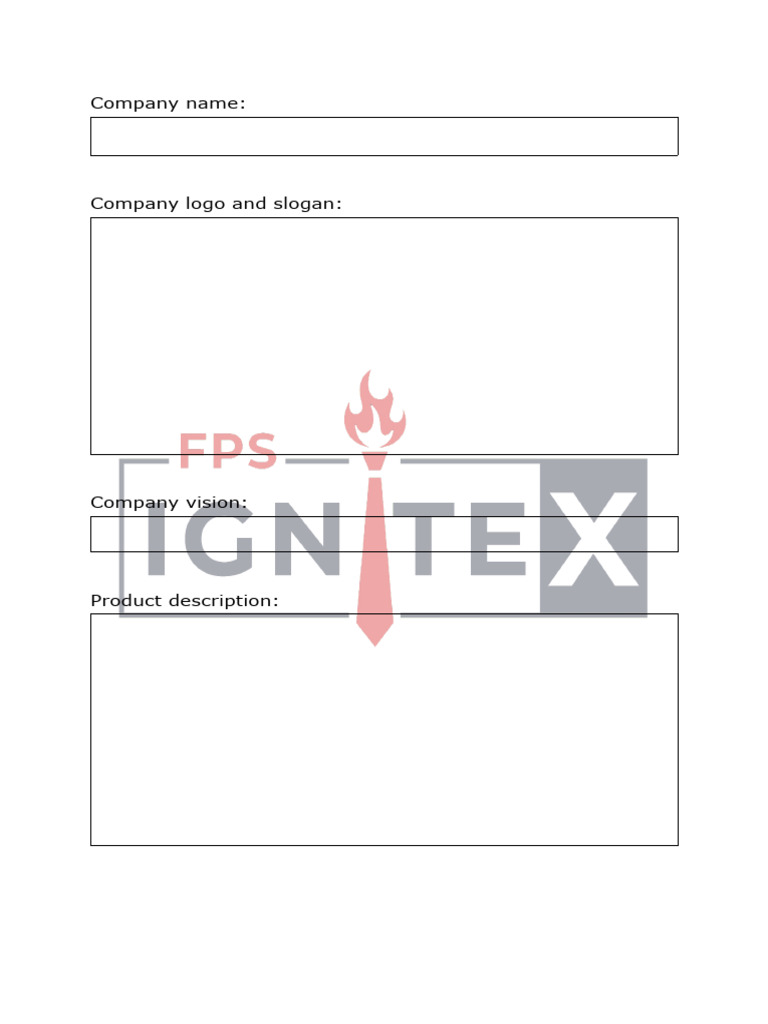 Ignite Business Plan PDF