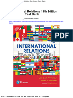 Full Download International Relations 11th Edition Pevehouse Test Bank
