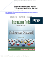Full Download International Trade Theory and Policy 11th Edition Krugman Solutions Manual