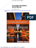 Full Download Interpersonal Conflict 9th Edition Hocker Solutions Manual