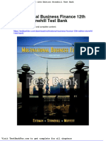 Full Download Multinational Business Finance 12th Edition Stonehill Test Bank