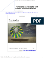 Full Download Precalculus Functions and Graphs 12th Edition Swokowski Solutions Manual