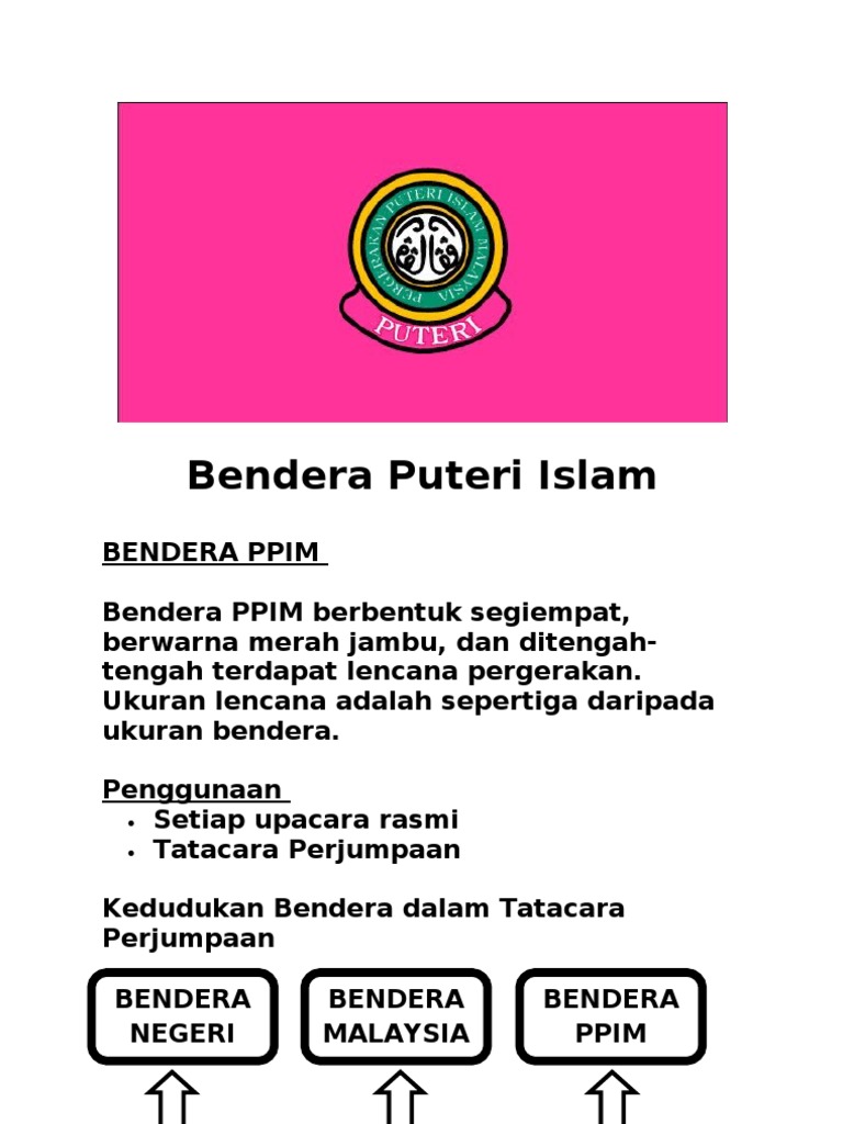 Bendera puteri islam