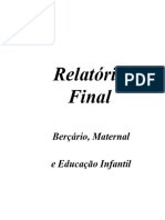 Relatório Final (Berçário, Maternal e Educação Infantil)