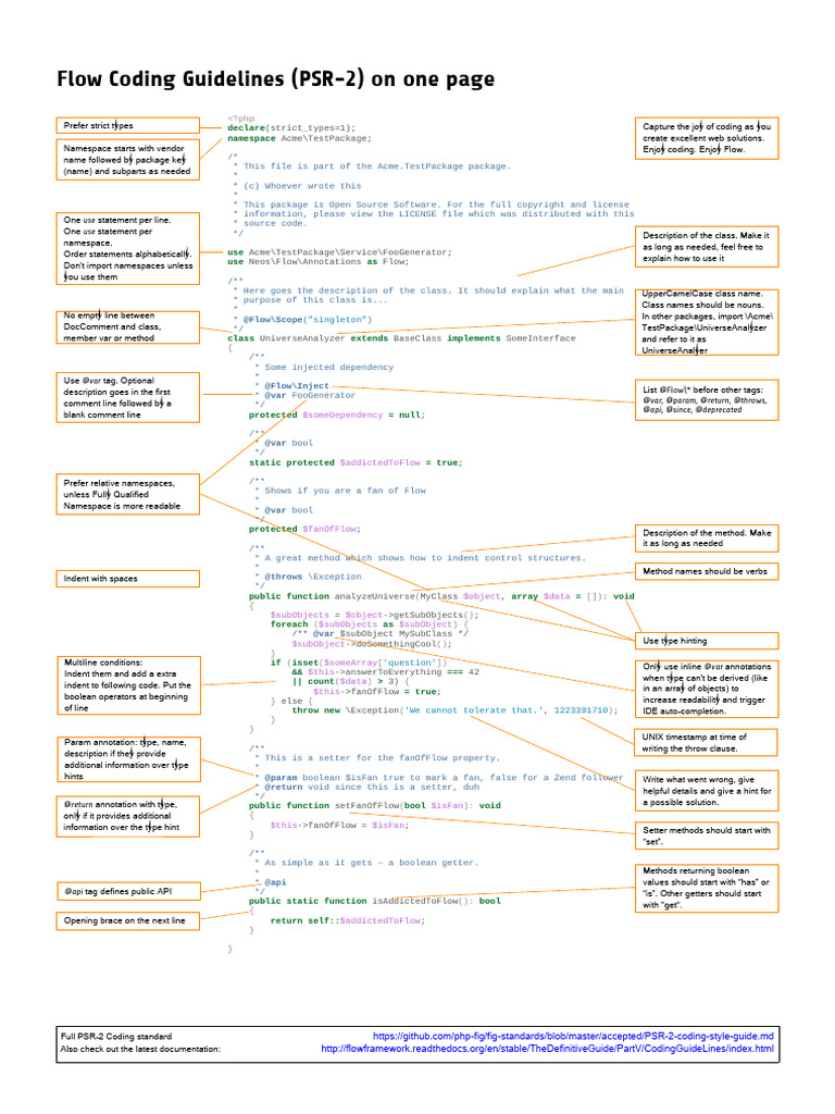 Flow_Coding_Guidelines_on_one_page | PDF | Boolean Data Type | Software