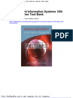 Full Download Management Information Systems 10th Edition Obrien Test Bank