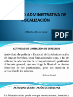 Actividad Administrativa de Fiscalización