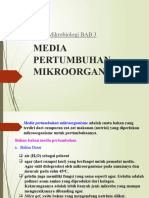 PPT BAB 3 Media Pertumbuhan MIkroba