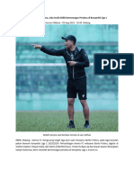 KBRN MALANG Hadapi Barito Putera Joko Susilo Bidik Kemenangan Perdana Di Kompetisi Liga 1 5 AGUSTUS 2023