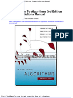 Full Download Introduction To Algorithms 3rd Edition Cormen Solutions Manual