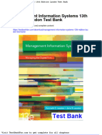 Full Download Management Information Systems 13th Edition Laudon Test Bank