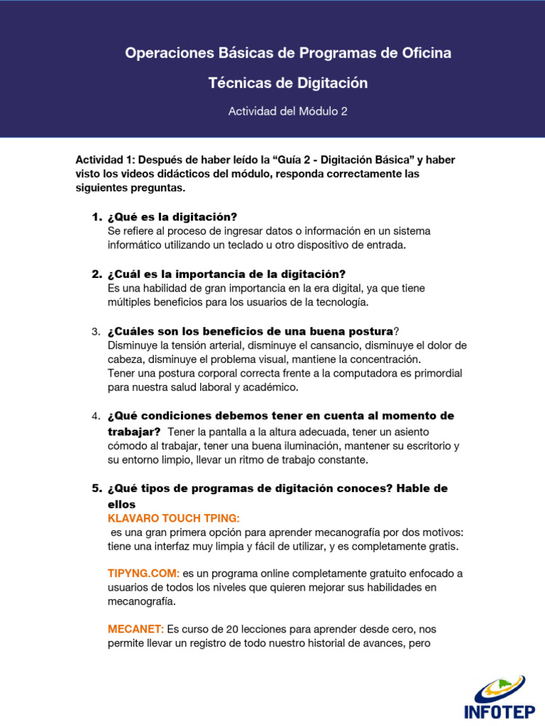 Actividad 2 Módulo 2 Pdf Usuario Informática Ciencias De La