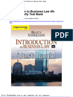 Full Download Introduction To Business Law 4th Edition Beatty Test Bank