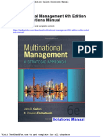 Full Download Multinational Management 6th Edition Cullen Solutions Manual