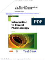 Full Download Introduction To Clinical Pharmacology 8th Edition Edmunds Test Bank
