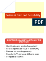 Business Idea and Feasibility