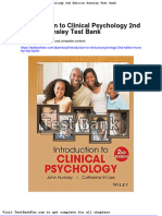Full Download Introduction To Clinical Psychology 2nd Edition Hunsley Test Bank