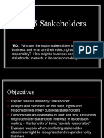 Chapter 5 - Stakeholders - in - A - Business