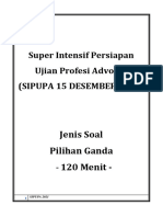 SOAL SIPUPA Pilihan Ganda 15 Desember 2021 (A)