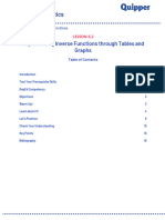 Representing Inverse Functions Through Tables and Graphs