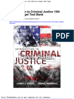 Full Download Introduction To Criminal Justice 15th Edition Siegel Test Bank