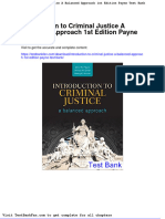 Full Download Introduction To Criminal Justice A Balanced Approach 1st Edition Payne Test Bank