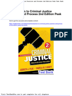 Full Download Introduction To Criminal Justice Practice and Process 2nd Edition Peak Test Bank
