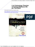 Full Download Introduction To Criminology Theories Methods and Criminal Behavior 9th Edition Hagan Test Bank