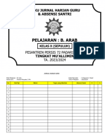 B. Arab - Jurnal Guru & Absen Santri